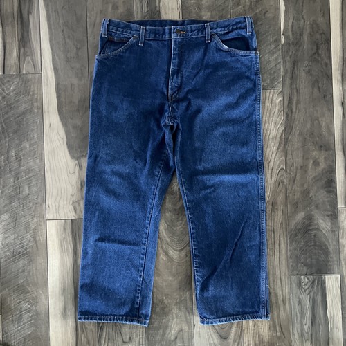 Dickies Work Jeans Mens 38x28 Blue 