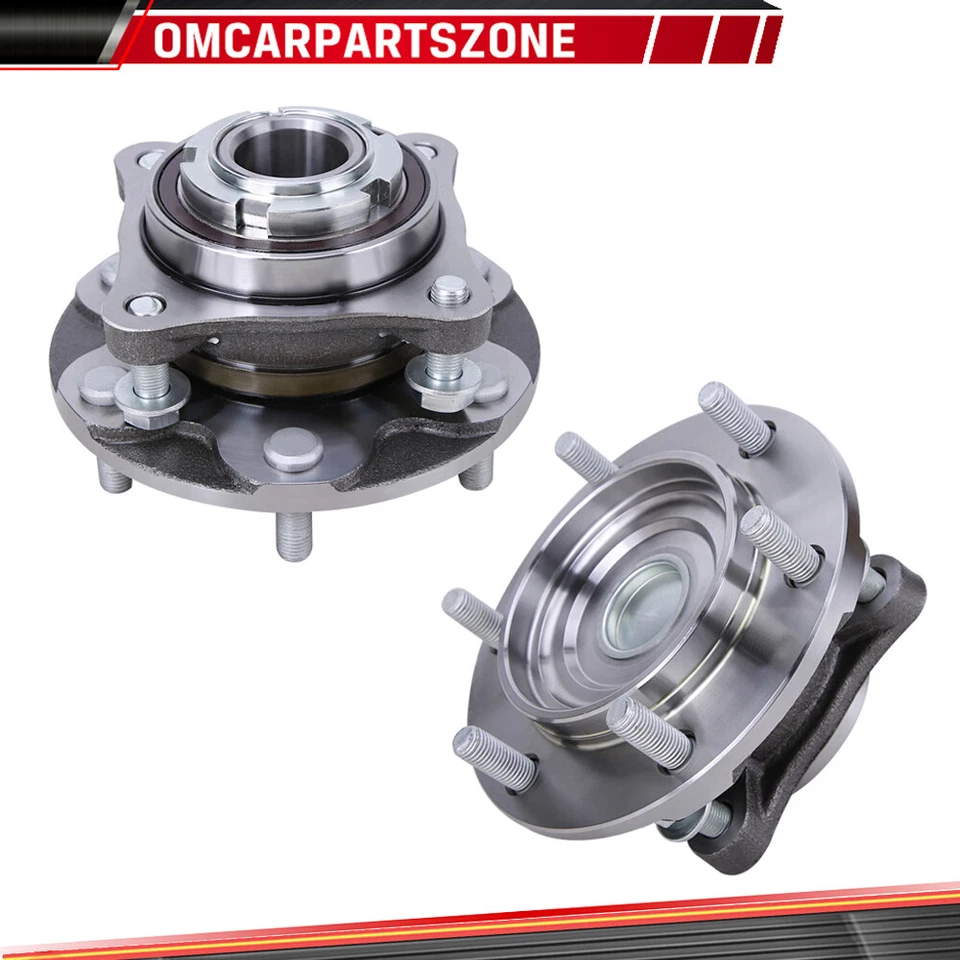 Par de cubos de rolamento de roda para 2005-2015 Toyota 4Runner Tacoma 2WD PreRunner dianteiro - Imagem 3 de 4
