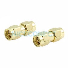 5x SMA Male Plug to SMA Male Plug Straight Coax Adapter RF Coaxial Connector