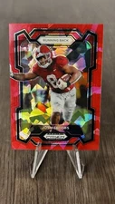 2024 Panini Prizm Draft Picks - Red Ice Prizm #67 Josh Jacobs
