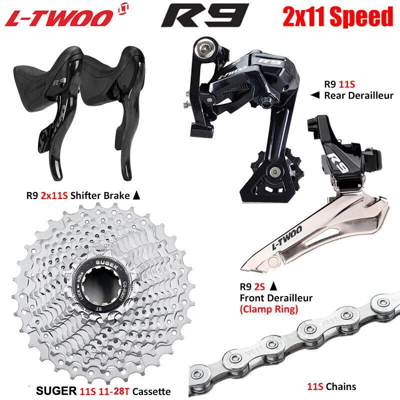 LTWOO R9 2x11 Speed Road Bike Groupset Complete Bicycle Components Rim Brake - Image 2 of 4
