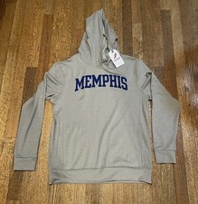 University of Memphis Tigers Mens Grey Long Sleeve Hooded T-Shirt Sz: S & XL