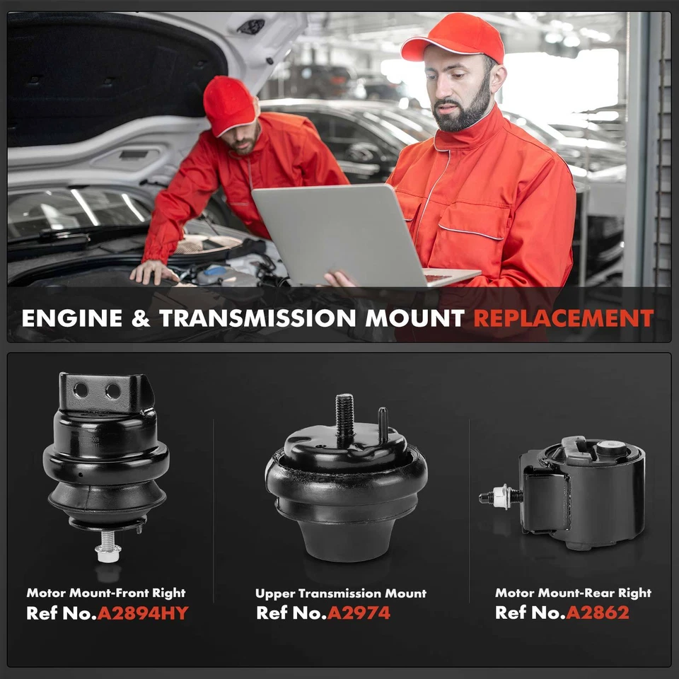 3x Montaje de motor de transmisión automática para Ford Taurus 2000-2005 Mercury Sable 3,0 L Foto 2 de 4