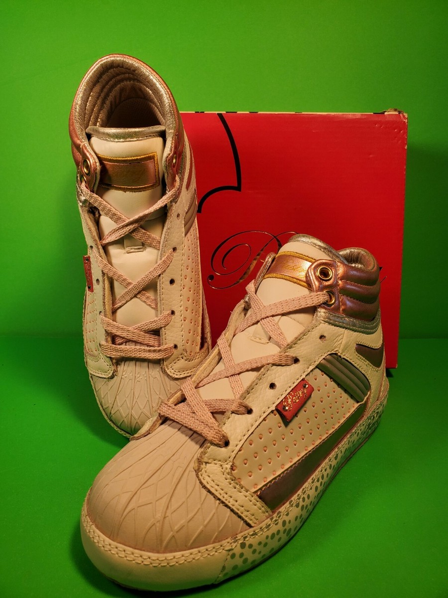 Size NIB VINTAGE 2008 KIDS' PASTRY FAB COOKIE BOOT SHELL TOE WHITE/PINK