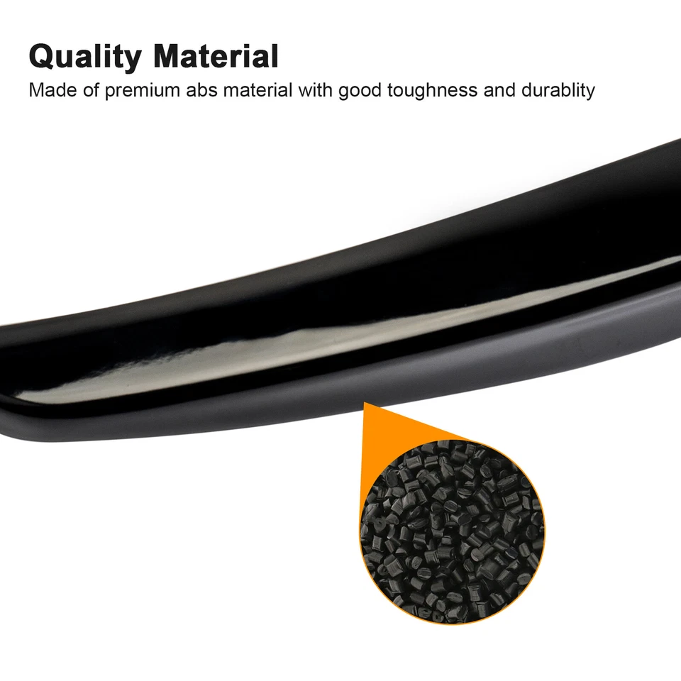 For 2014-2024 INFINITI Q50 Q50s High Kick Rear Trunk Spoiler Wing Glossy Black - Image 3 of 4