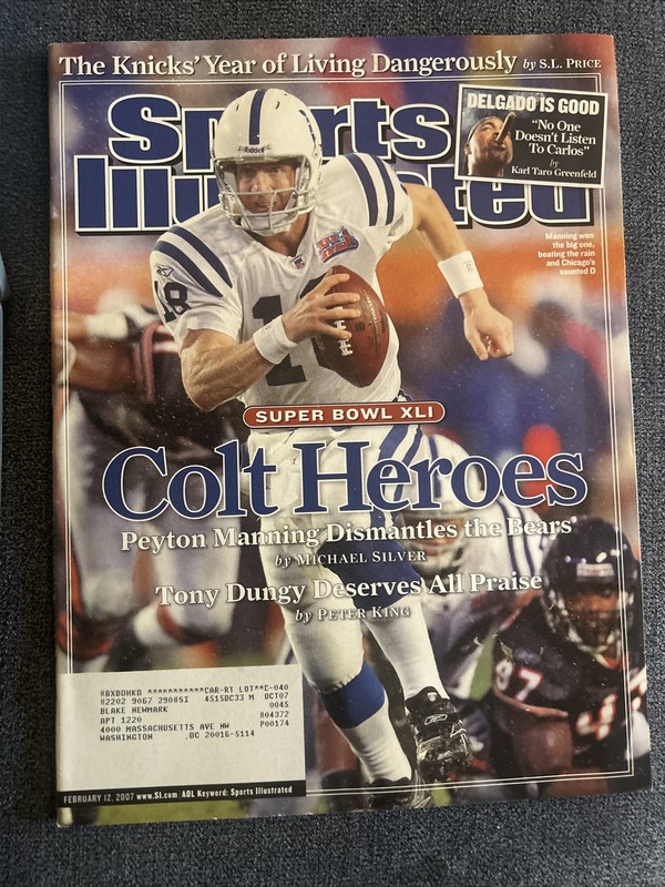 SPORTS ILLUSTRATED - 2/12/07 - PEYTON MANNING COVER; COLTS WIN SUPER BOWL XLI