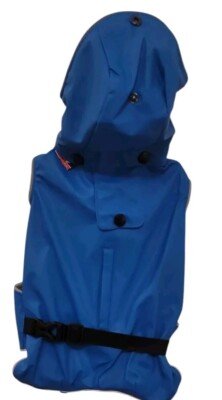 HUGO & HUDSON Pet Dog Raincoat Waterproof Hooded XS 30 Blue