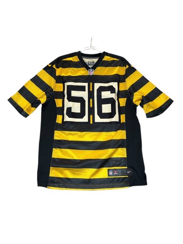 Nike Pittsburgh Steelers Bumblebee #56 Woodley NFL Jersey Mens L Black/Yellow - Picture 4 of 10