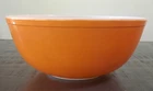 Vintage Pyrex 404 Orange Primary Color 4 Qt Mixing Bowl Milk Glass USA