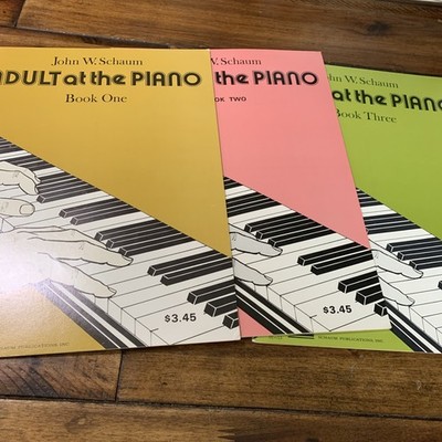 John W. SCHAUM, Adult At the Piano, Making Music, 3 Books. Prep-grade 4