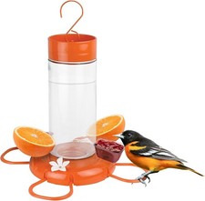 Orange Blossom Glass Oriole Feeder with Jelly Attachments 30 Oz.