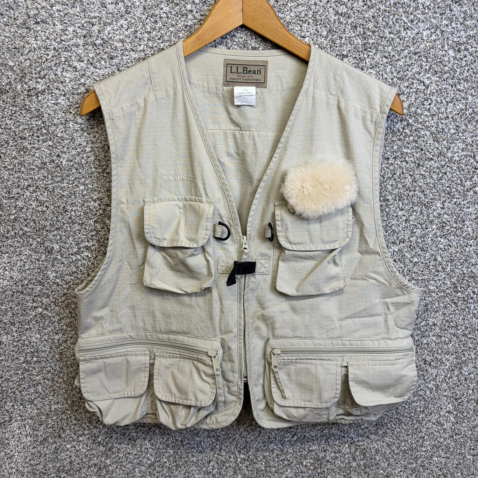 LL Bean Vest Mens Large Beige Cotton Fly Fishing Multi Pocket Utility Outdoor
Opens in a new window