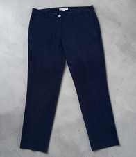Michael Michael Kors Sz 10 Navy Blue 2-Pocket Button Zip Trousers Women's Pants
