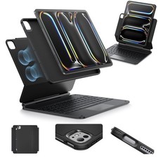 ESR iPad Air 13 Inch Case Keyboard M3/M2, 2025/2024 , Easy-Set Magnetic Stand