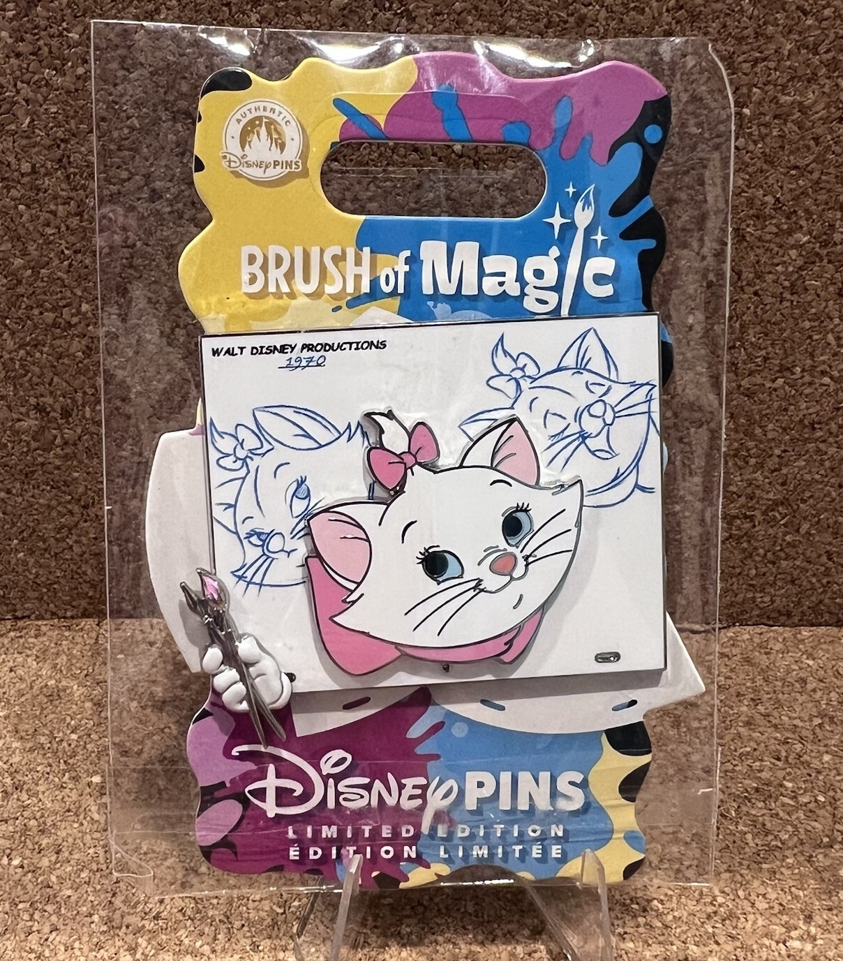 Disney pin Marie Brush Of Magic LE Pin Disney Aristocats