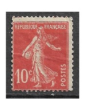 Timbre FRANCE Neuf YT 138 MI 117 SEMEUSE 10c Rouge 1907