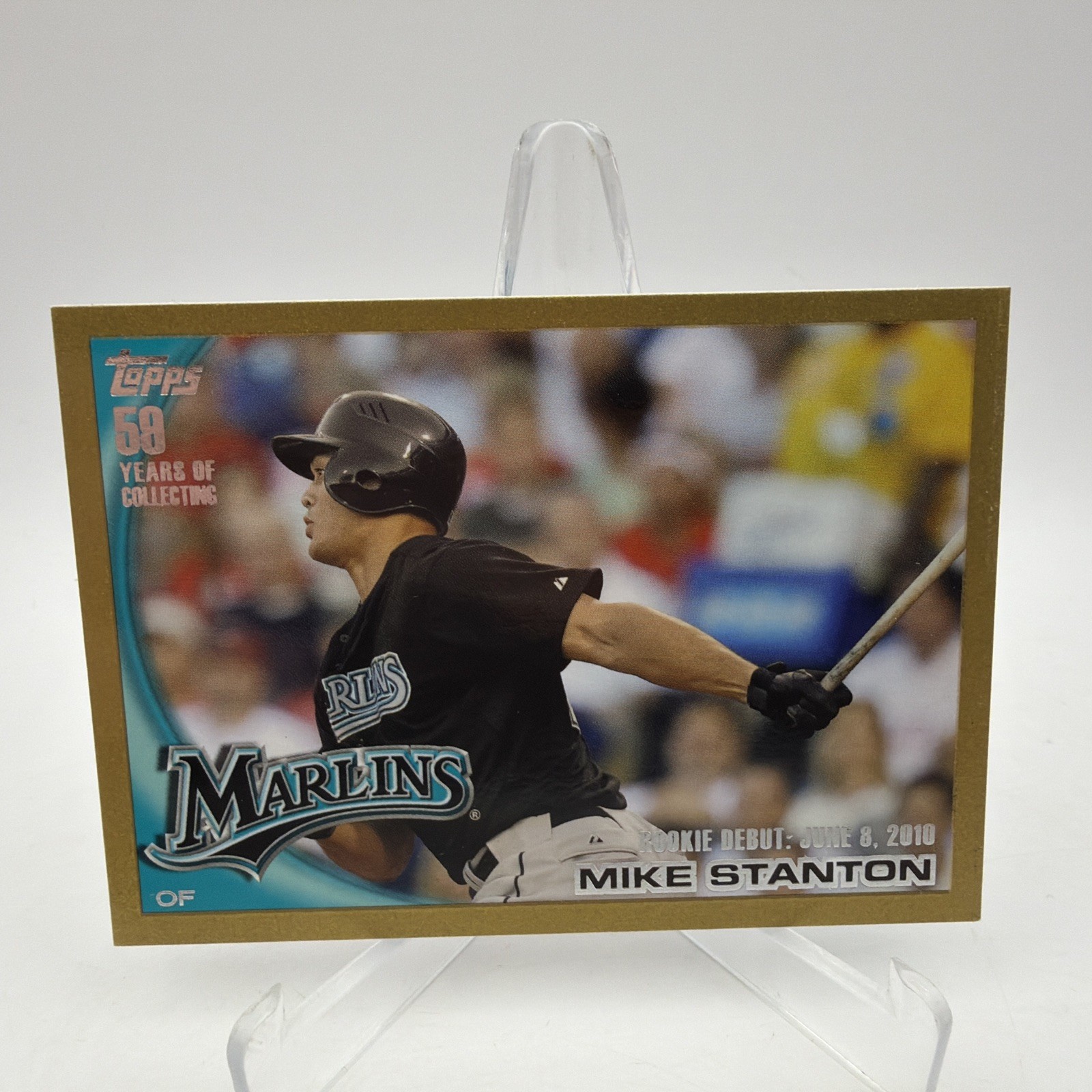 2010 Topps Update  - Rookie Debut Giancarlo Mike Stanton #US-327 Gold /2010 (RC)