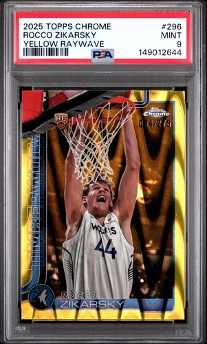 2025 Topps Rocco Zikarsky Base (PSA 9)