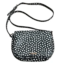 Kate Spade New York Handbag Carsen Musical Dot Crossbody Purse Black White Dot