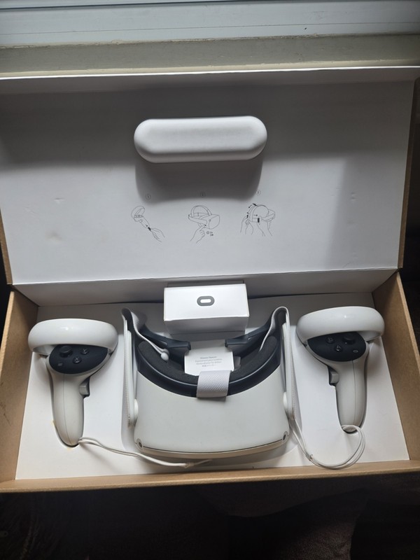 🔥 Meta Quest 2 WITH ORIGINAL BOX - 256GB VR Headset Bundle  - Tested & Working