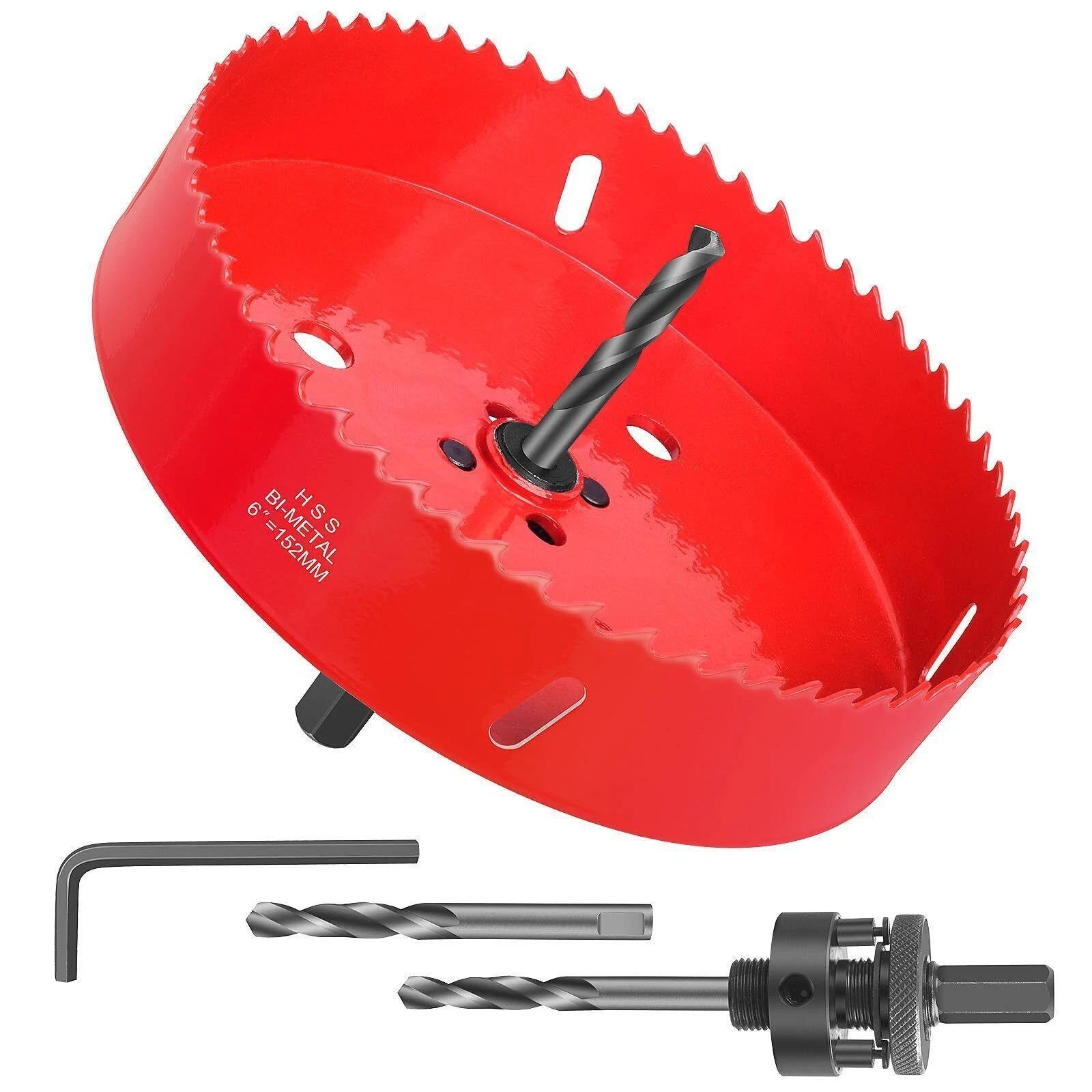 6 Inch Hole Saw - 152mm Hss Bi-metal Hole Cutter for Different Project