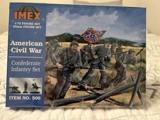 1/72 American Civil War Imex 506 Confederate Infantry Soldier Figures