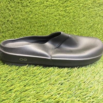 OOFOS OOcloog Clog Mens Size 10 Black Beach Outdoor Slip On Recovery Sandals