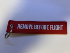 Portachiavi REMOVE BEFORE FLIGHT - rosso -