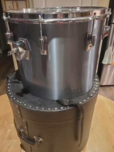 Vintage Tama Imperialstar Concert Tom 15"×12" w/ Case JAPAN Royal Pewter..VGC - Picture 5 of 11