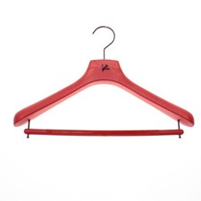 Isaia Suit Hanger Size 43 in Orangey Red with Purple Coral Composite