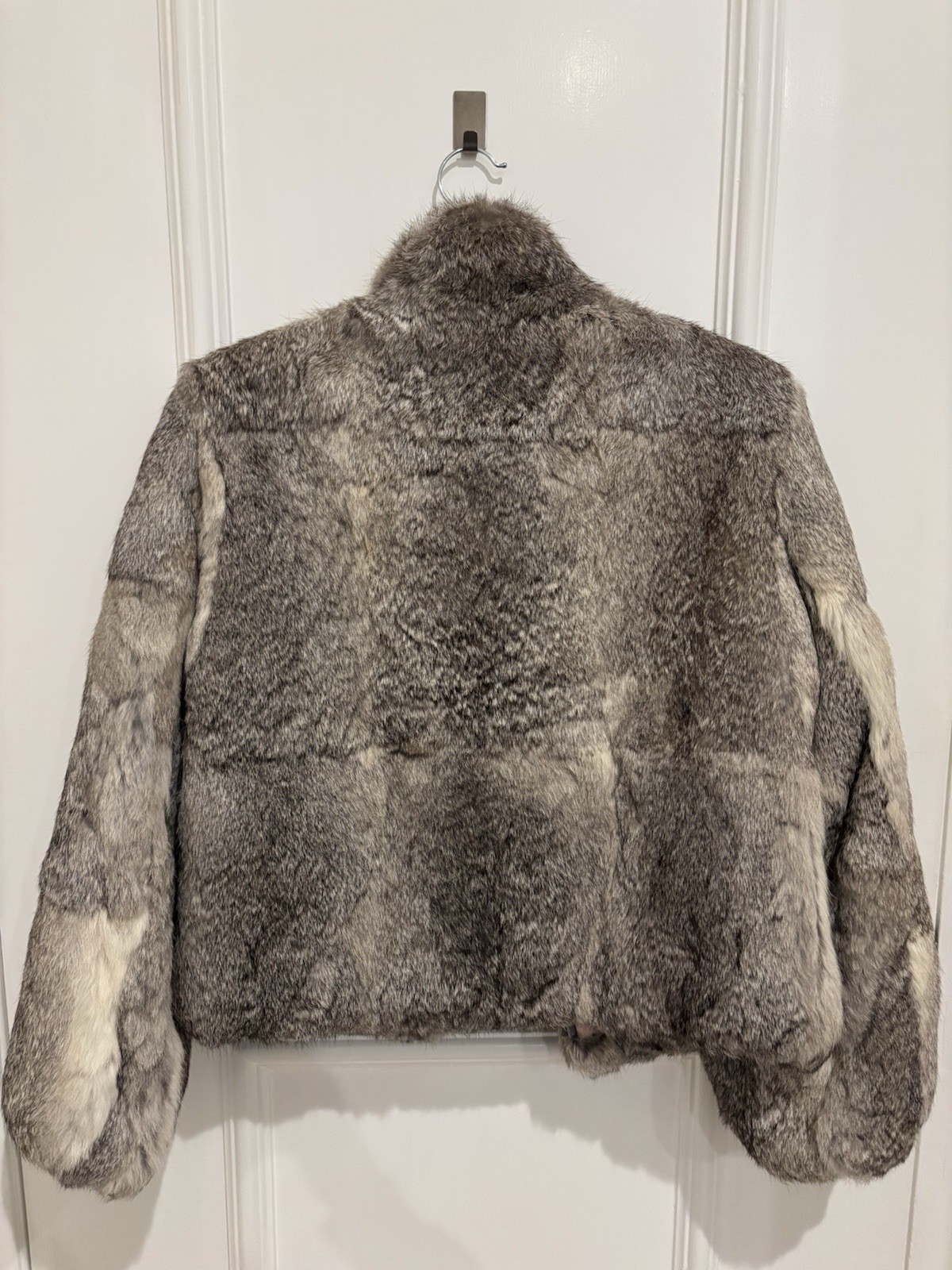 Authentic Rabbit Fur Jacket Size Small - image 4