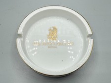 VINTAGE RITZ CARLTON BOSTON HOTEL ASHTRAY WHITE GOLD CERAMIC LUXURY