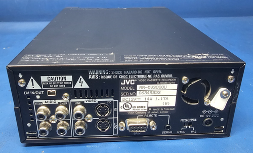 JVC, BR-DV3000U NTSC PAL Professional DV Recorder / Player, Tested Working. - Picture 4 of 7