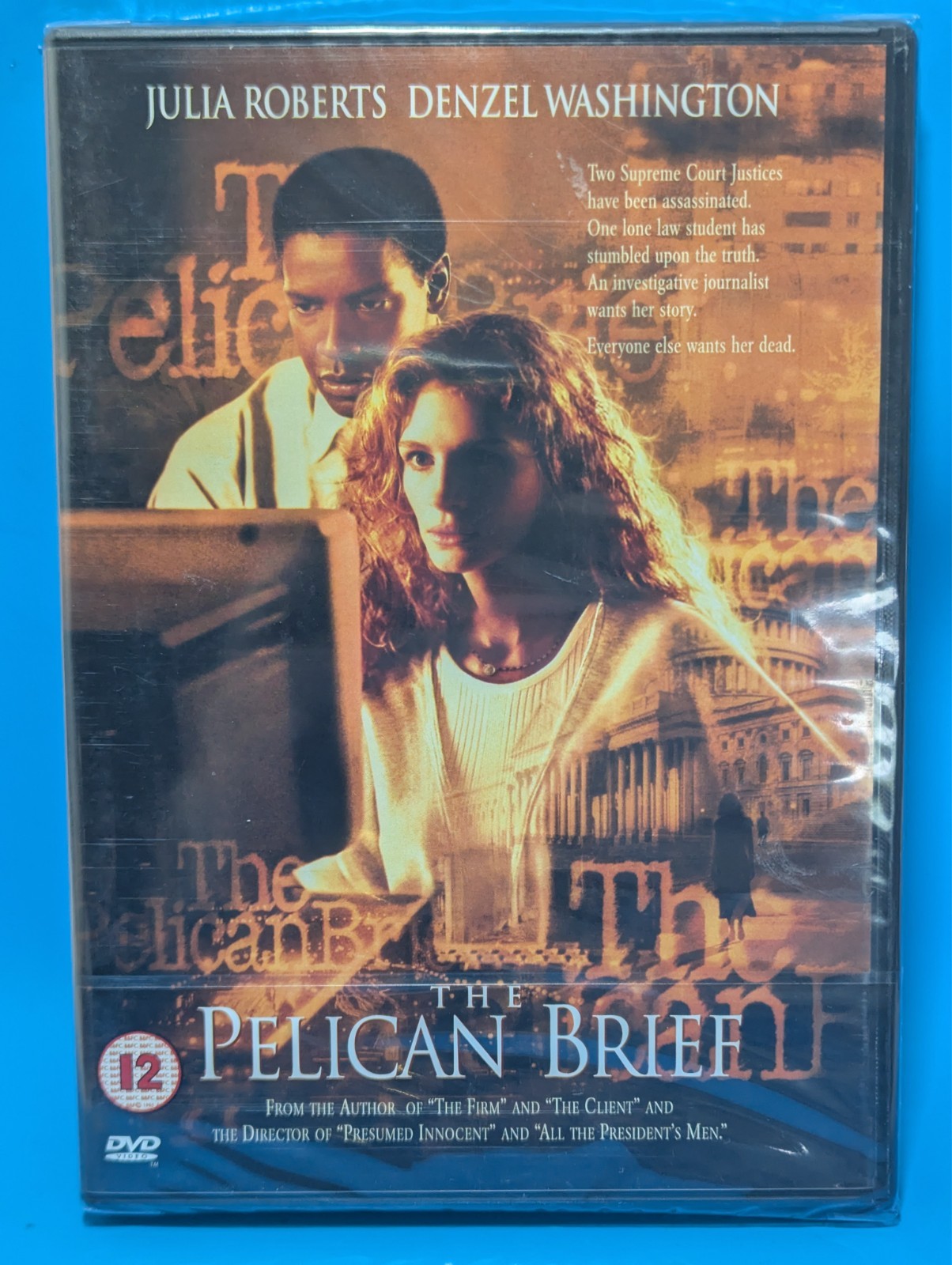 The Pelican Brief DVD Julia Roberts Denzel Washington Brand New Sealed UK