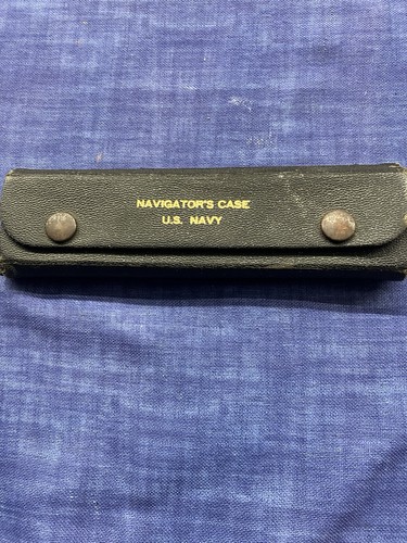 US Navy Vintage Navigators Case Dietzgen Instruments USA Made