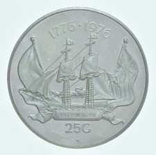 WORLD COIN - 1976 Netherlands Antilles 25 Gulden - World Silver Coin *778