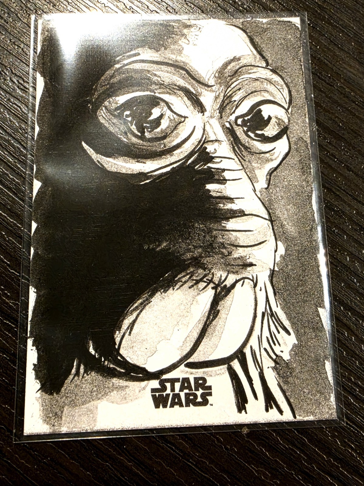 2025 Topps Chrome Star Wars • Neil Camera 1/1 Sketch • Omi