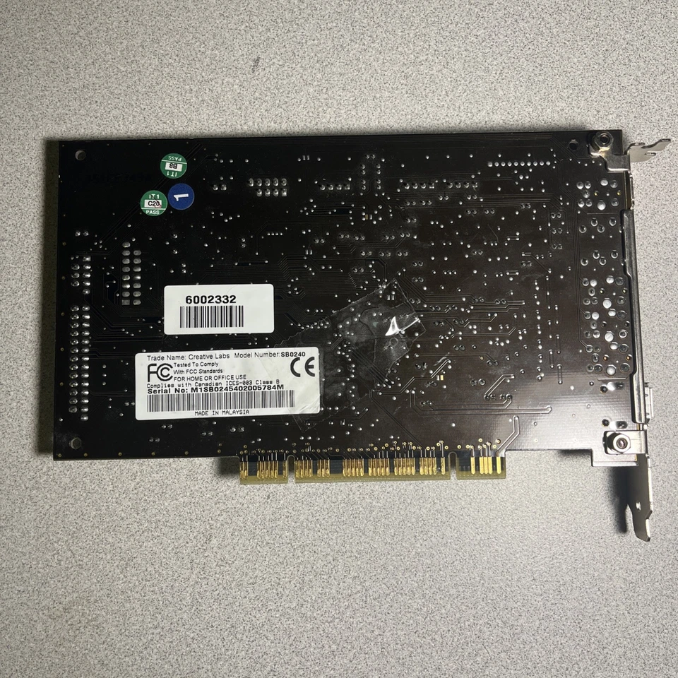 CreativeLabs Dell 0J0997, 04U144 ,SB0240 Sound Blaster Audigy2 PCI Sound Card - Image 3 of 4