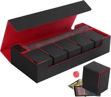 Premium Trading Card Storage Case TCG Deck Box Holds 1800+ Sleeved Cards for MTG