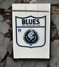 CARLTON The BLUES 90s AFL PLASTIC COATED PLAYING CARDS - NEW SEALED and UNUSED