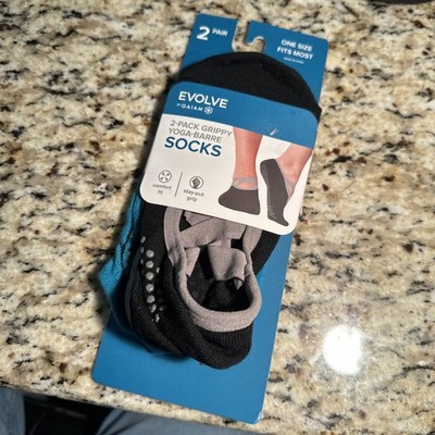 Gaian Barre Yoga 2 Pack Grippy Socks One Size