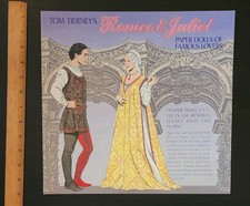 1995 Tom Tierney Romeo & Juliet Paper Dolls of Famous Lovers UNCUT