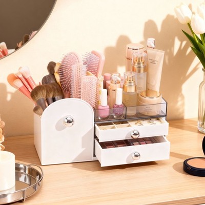 VUSIGN 3-in-1 Makeup Organizer Jewelry Box