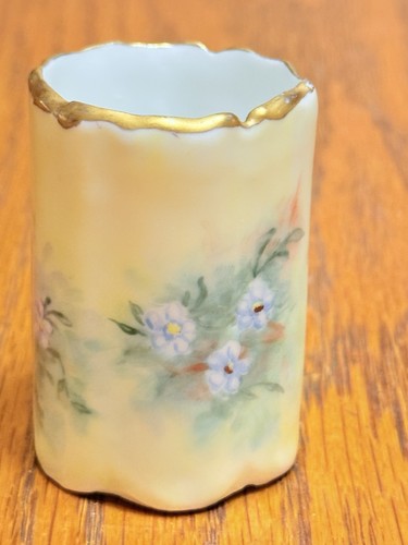 Antique Vintage Bud Tooth Pick Match Vase Rosenthal Bavaria Floral Hand Painted - Picture 2 of 6