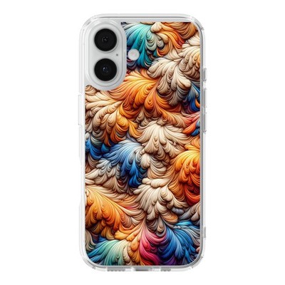 DistinctInk Color Swirl Abstract Wallpaper Clear MagSafe Case for iPhone 17 Seri