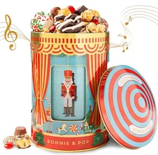 Christmas Gift Basket- Gourmet Food Gifts - Plays Music - Holiday Chocolate and 