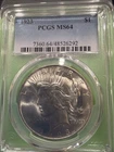 1923 Peace Silver Dollar - PCGS Certified MS64 !!