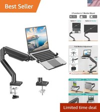 Multi-Functional Laptop Stand with Adjustable Tray - Fits 13" to 32" Screens