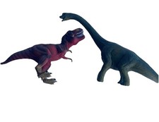 Schleich Dinosaur Lot Of 2 Tyrannosaurus T-Rex Brachiosaurus Figures