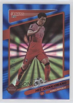 2021 Panini Donruss Road to Qatar Holo Blue Laser 17/49 Hwang Hee-chan #137 rf4